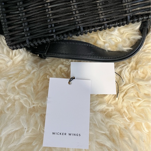 Wicker Wings Black Tall Tixing Backpack (Genuine Leather & Rattan) - Picture 14 of 16